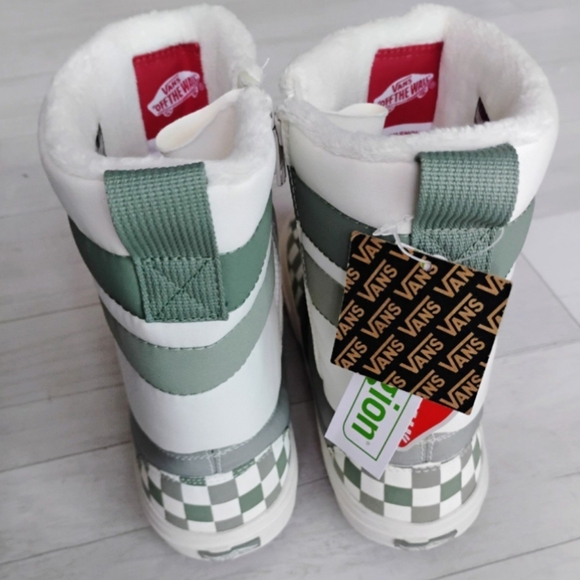 VANS NEW Slip-On VANSGUARD Snow Boots checkerboard - Picture 8 of 12